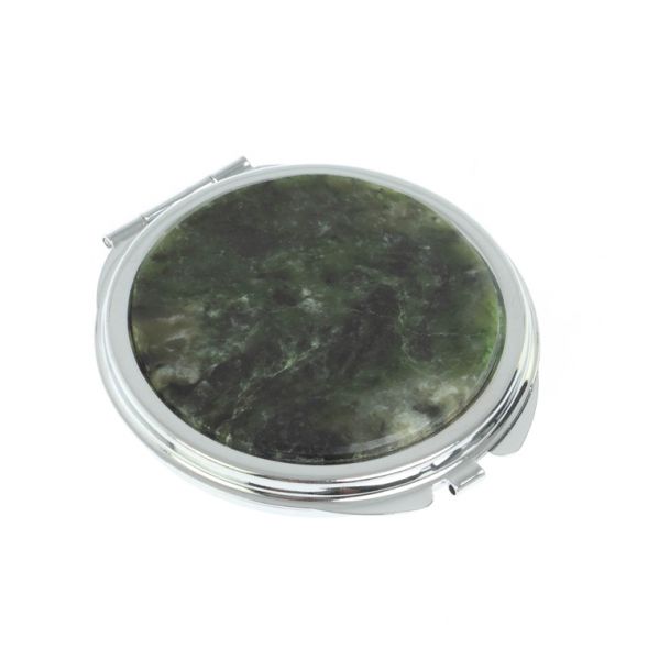 Зеркальце круглое из нефрита цвет серебро 128057