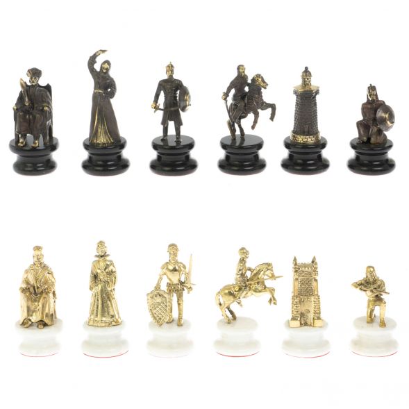 Шахматы &amp;quot;Турецко-Европейская война&amp;quot; бронза мрамор 48х48 см 128680