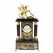 Каменные часы с бронзовым литьем &amp;quot;Георгий Победоносец&amp;quot; офиокальцит 121839