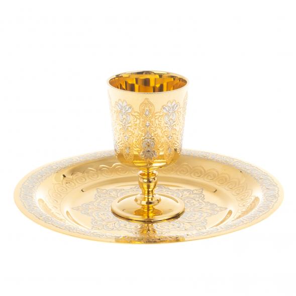 Водочный набор &amp;quot;На посошок&amp;quot; рюмка с тарелкой 40 мл Златоуст 127037