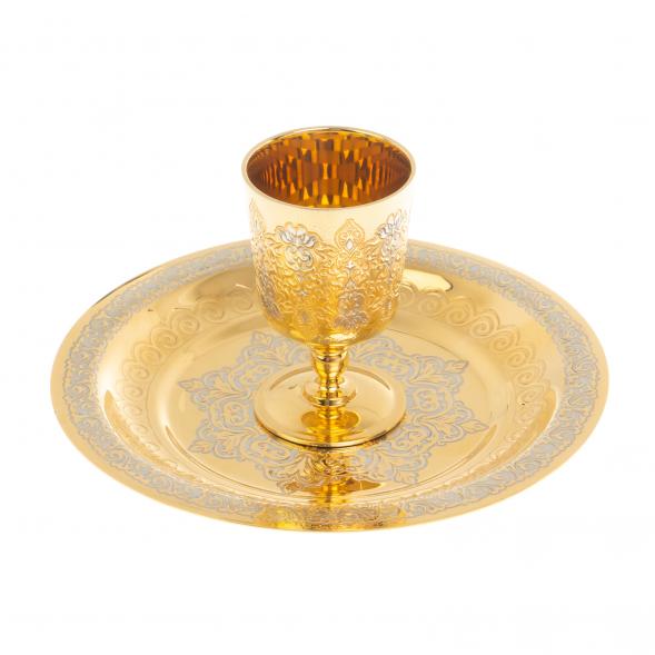 Водочный набор &amp;quot;На посошок&amp;quot; рюмка с тарелкой 40 мл Златоуст 127037