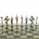 Шахматы &amp;quot;Восточные&amp;quot; доска 40х40 см змеевик фигуры металлические 122622
