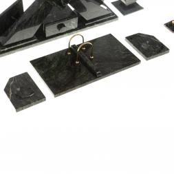 Настольный набор &amp;quot;Орел&amp;quot; из змеевика с бюваром и лотком А4