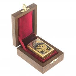 Зажигалка Zippo с гравировкой &amp;quot;Герб РФ&amp;quot; Златоуст
