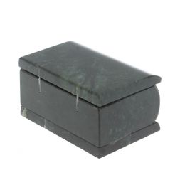 Шкатулка из змеевика 10х7х5,5 см