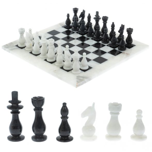 Шахматы &amp;quot;Люкс&amp;quot; из мрамора доска 30х30 см 129205