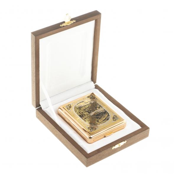 Портсигар с гравюрой &amp;quot;Природа&amp;quot; Златоуст 124248