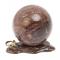 Композиция "Ящерица на скале" с шаром из креноида 8 см