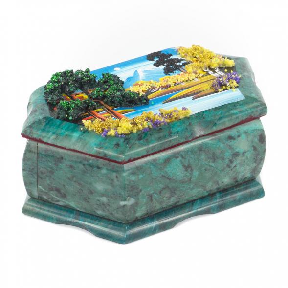 Шкатулка с рисунком &amp;quot;Осенний пейзаж&amp;quot; 17х10,5х7 см 119728