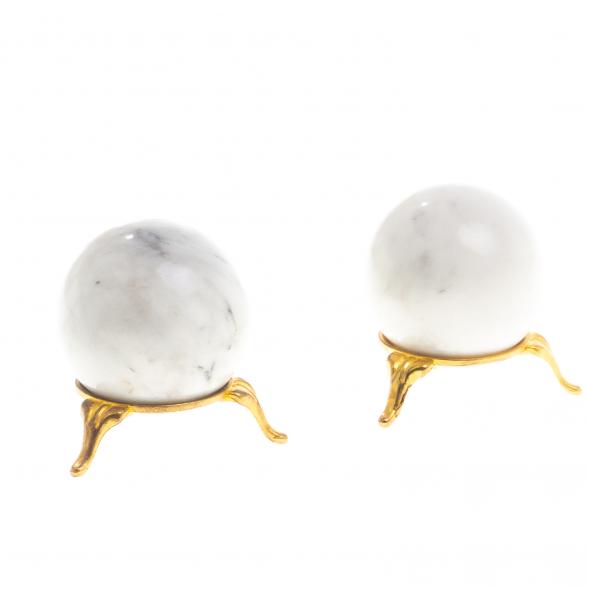 Шар из белого мрамора 5 см 124692