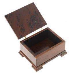 Шкатулка из обсидиана &amp;quot;Карта РФ&amp;quot; 15х13х8 см