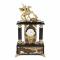 Каминные часы из камня и бронзы "Георгий Победоносец"