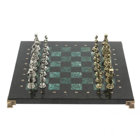 Шахматы &amp;quot;Греко-Римская война&amp;quot; 32х32 см из змеевика 128223