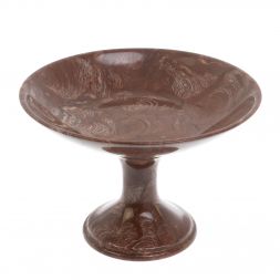 Фруктовница из камня лемезит 22х22х15 см