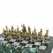 Шахматы &amp;quot;Древний Рим&amp;quot; фигуры бронза / патина 44х44 см серый мрамор 128387