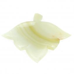 Пепельница "Кленовый лист" из оникса 11х11х1,5 см (3)