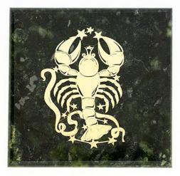 Магнит знак зодиака &amp;quot;Рак&amp;quot; камень змеевик