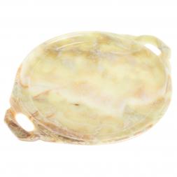 Поднос из оникса с ручками 37х30х2 см (12)