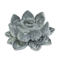 Статуэтка &amp;quot;Змейка в цветке лотоса&amp;quot; из мраморной крошки