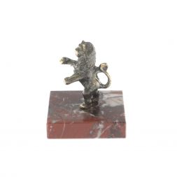 Настольная статуэтка "Лев на двух лапах" креноид бронза