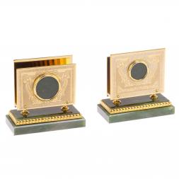 Письменный набор &amp;quot;Лев&amp;quot; нефрит Златоуст