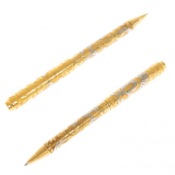 Подарочный набор &amp;quot;Держава&amp;quot; ежедневник А6 и ручка с гравюрой Златоуст 122392