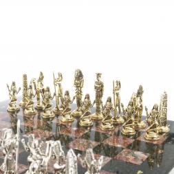 Шахматы &amp;quot;Древний Египет&amp;quot; доска 40х40 см креноид змеевик