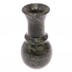 Ваза из натурального камня змеевик 9,5х9,5х19 см