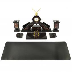 Письменный набор &amp;quot;Орел&amp;quot; из яшмы с настольным ковриком