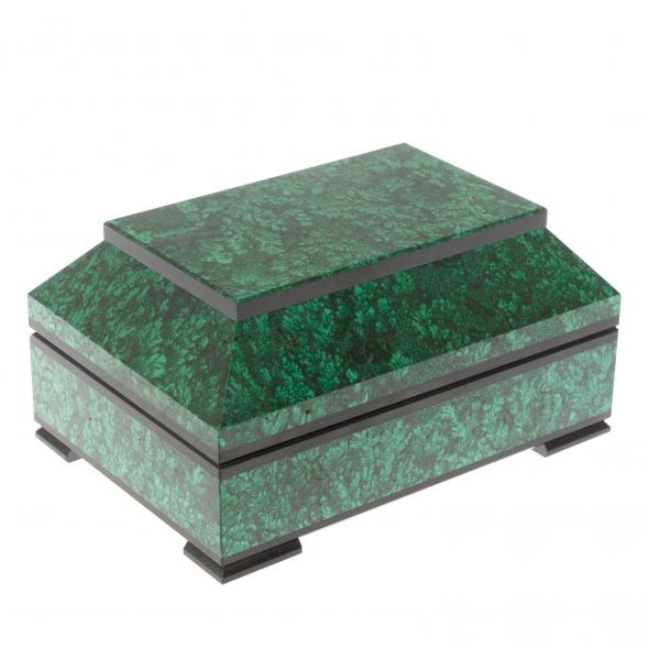 Подарочный ларец &amp;quot;Желание&amp;quot; камень малахит 13х9х6,5 см 121219
