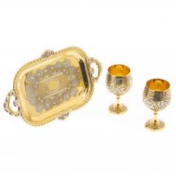 Набор рюмки на подносе "Коньячные" 50 мл Златоуст