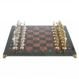 Шахматы &amp;quot;Древний Египет&amp;quot; доска 40х40 см лемезит змеевик