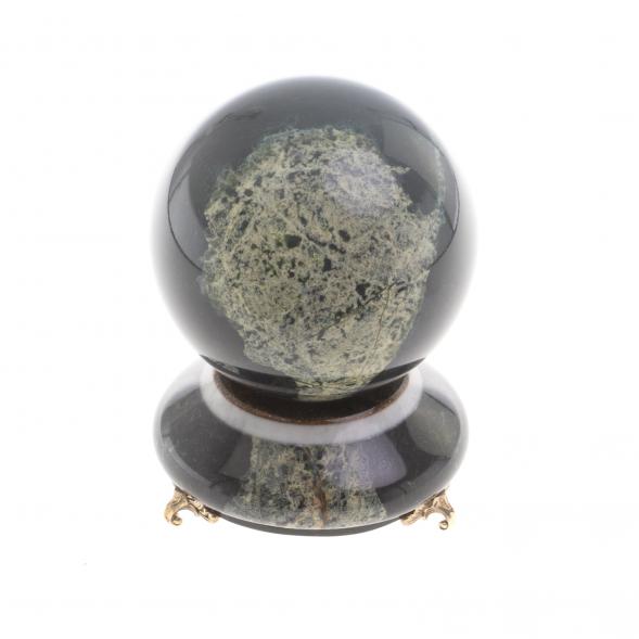 Шар &amp;quot;Антистресс&amp;quot; 10,5 см из черного змеевика 124318