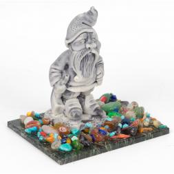 Сувенир &amp;quot;Гном с киркой&amp;quot; из мрамолита