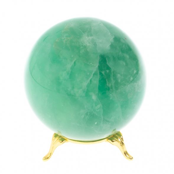 Шар из камня флюорит зеленый 8,2 см 128540