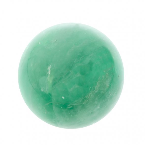 Шар из камня флюорит зеленый 8,2 см 128540