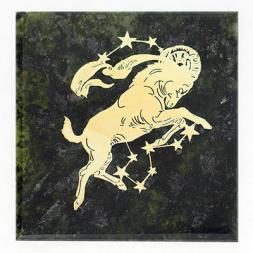 Магнит знак зодиака &amp;quot;Козерог&amp;quot; змеевик