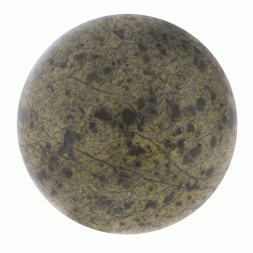 Шар 9 см зеленый змеевик