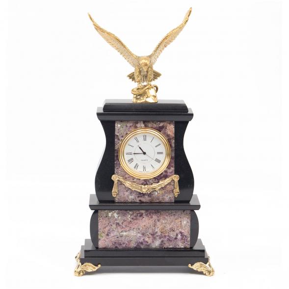 Часы &amp;quot;Орел&amp;quot; камень флюорит бронза 116637