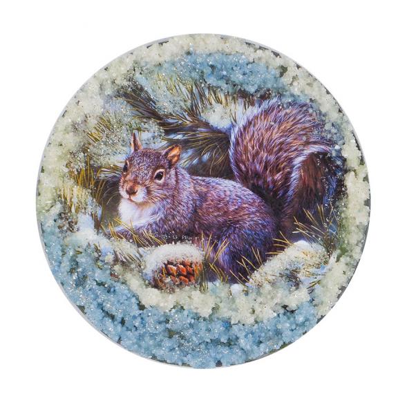 Магнит с рисунком &amp;quot;Белка&amp;quot; змеевик 117783