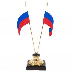 Подставка "Два флага" камень долерит