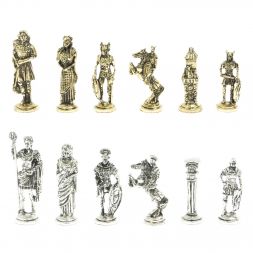Шахматы подарочные &amp;quot;Галлы и Римляне&amp;quot; 36х36 см из лемезита