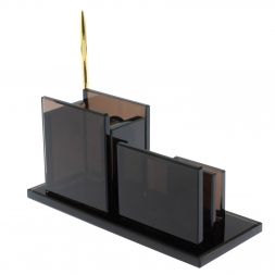 Письменный прибор "Супер" из черного обсидиана