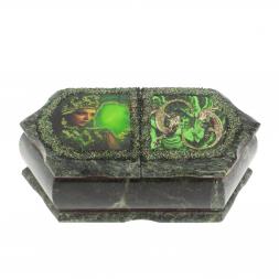 Шкатулка для украшений &amp;quot;Хозяйка медной горы / Две ящерицы&amp;quot; 20х10х7,5 см