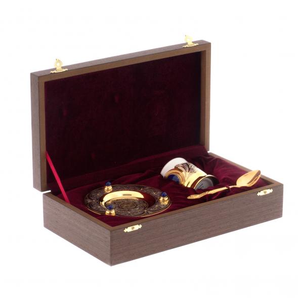 Кофейная пара &amp;quot;Лазурит&amp;quot; 80 мл Златоуст 121868