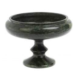 Конфетница из шабровского змеевика 24х24х17,5 см