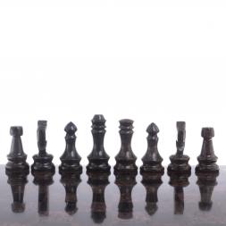 Шахматы из камня &amp;quot;Традиционные&amp;quot; доска 38х38 см гранит, габбро