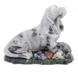 Сувенир &amp;quot;Бассет&amp;quot; из мрамолита