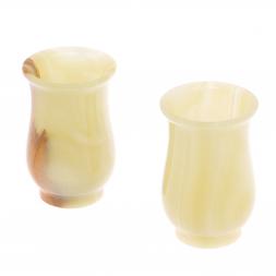 Набор стаканов из оникса 150 мл 6,2х9,7 см 2 шт в коробке (2,5х4)