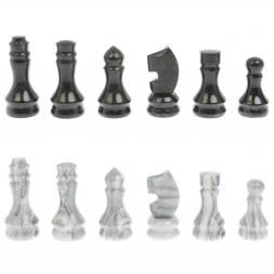 Шахматы &amp;quot;Турнирные&amp;quot; змеевик мрамор доска 40х40 см